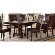 Lordsburg Double Pedestal Dining Table - Brown Cherry